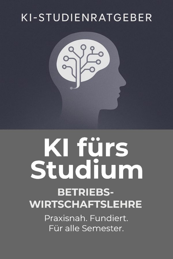 Buchcover: KI fürs Studium – BWL