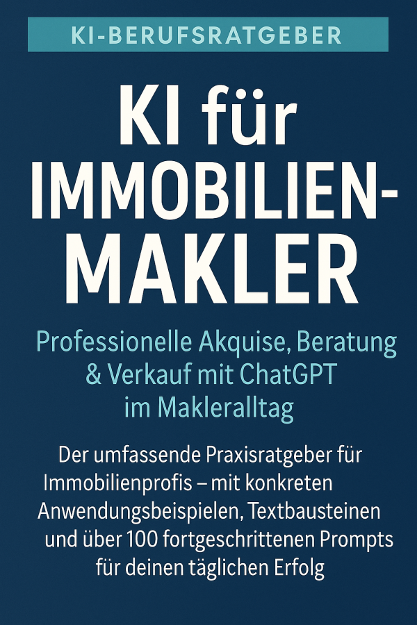 Buchcover: KI für Immobilienmakler