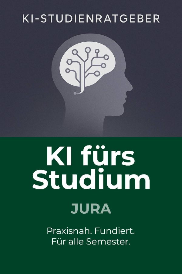 Buchcover: KI fürs Studium – Jura