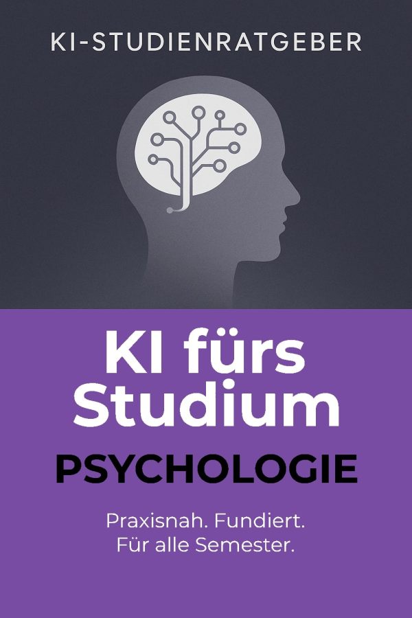 Buchcover: KI fürs Studium – Psychologie
