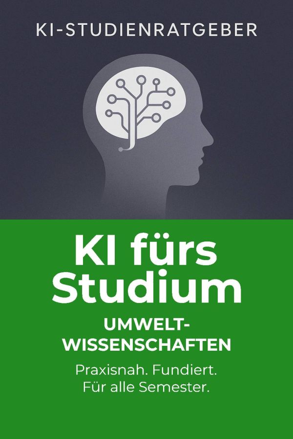 Buchcover: KI fürs Studium – Umweltwissenschaften