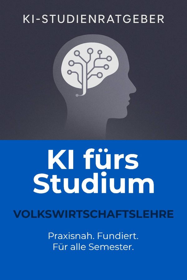 Buchcover: KI fürs Studium – VWL